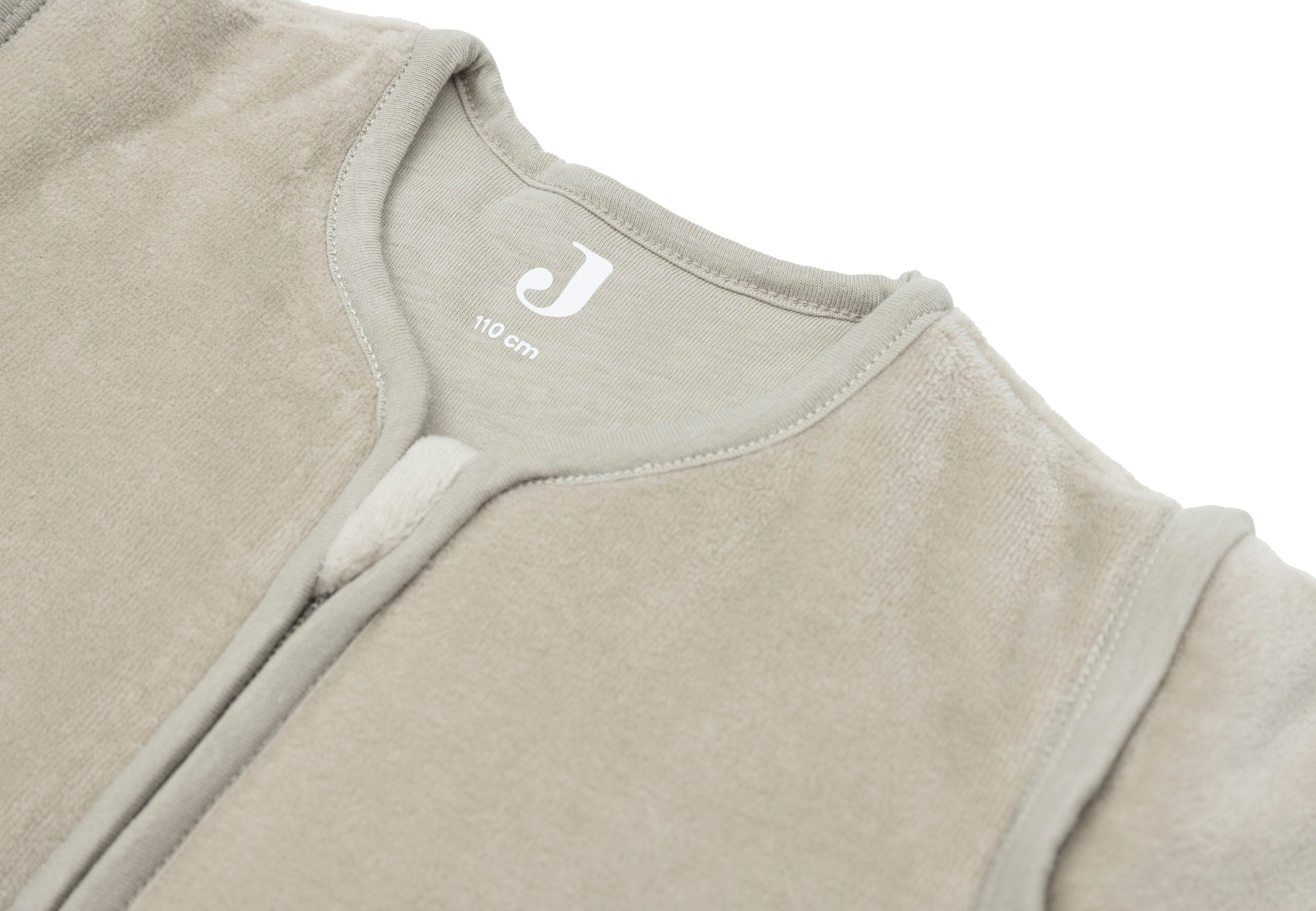 Kūdikio miegmaišis su nuimamomis rankovėmis 110cm „Velvet“, alyvuogių žalios spalvos