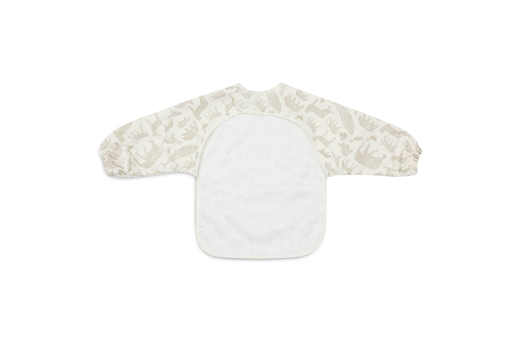 Bib Waterproof with Sleeves Animals, alyvuogių žalios spalvos