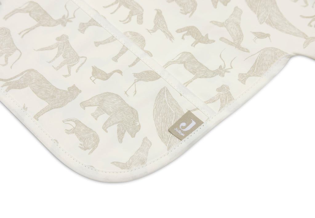 Bib Waterproof with Sleeves Animals, alyvuogių žalios spalvos