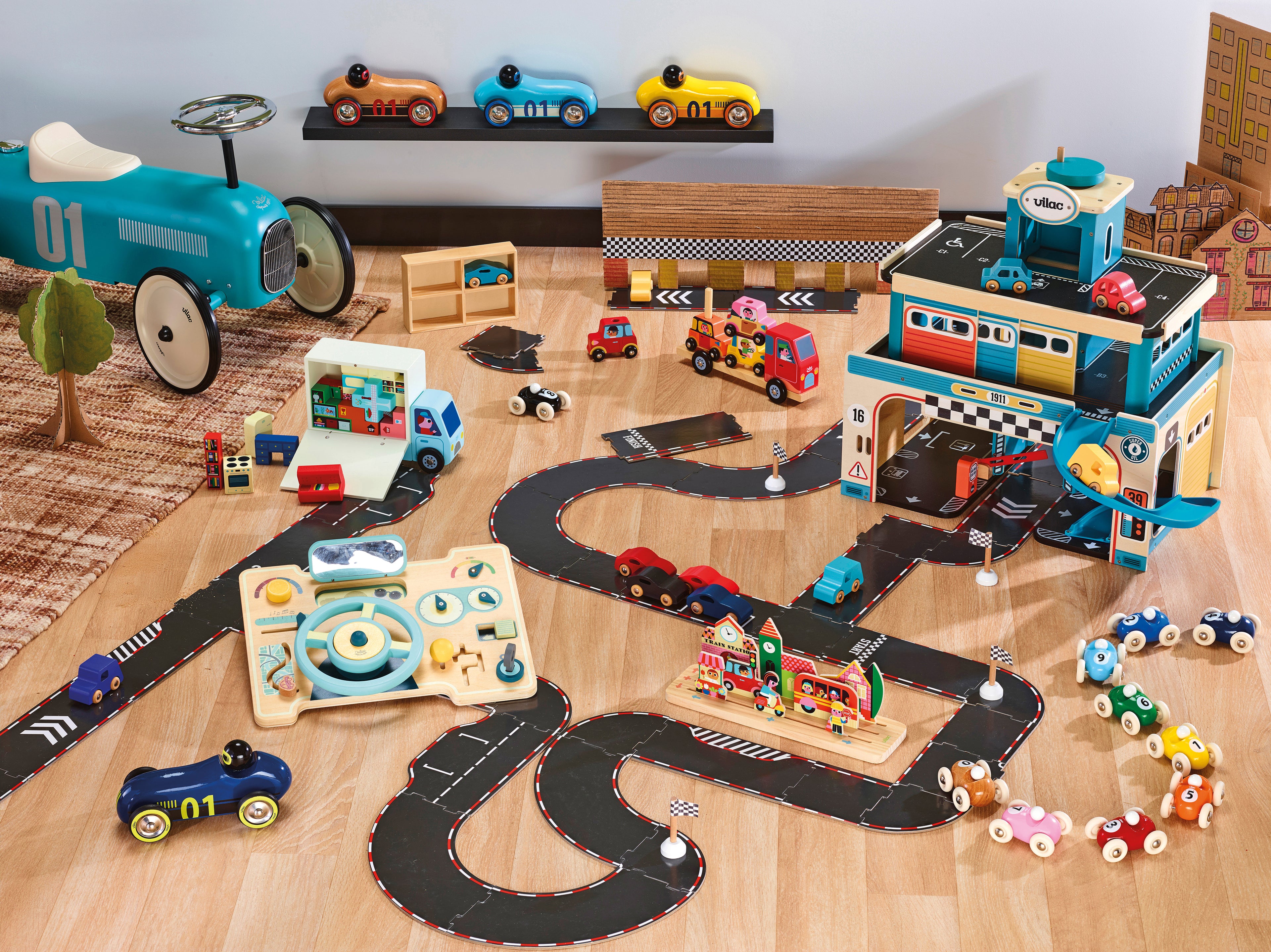 Vintažinė metalinė paspiriama mašinėlė (Blue Aqua)