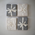 Megztas kūdikio pledukas „Pointelle“ – Gray Melange