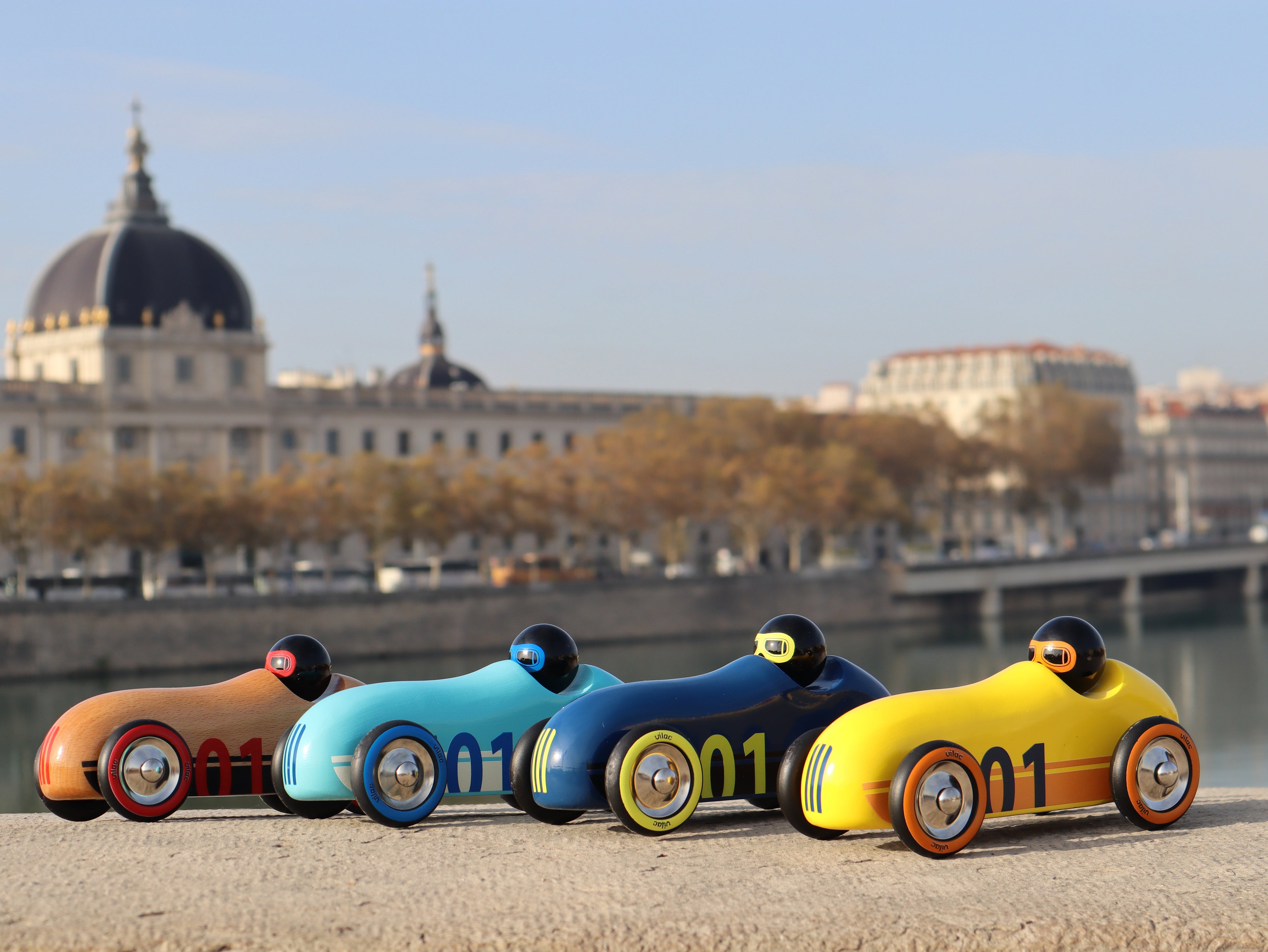 Medinė mašinėlė „Old Sport Compet’“ (tamsiai mėlyna)