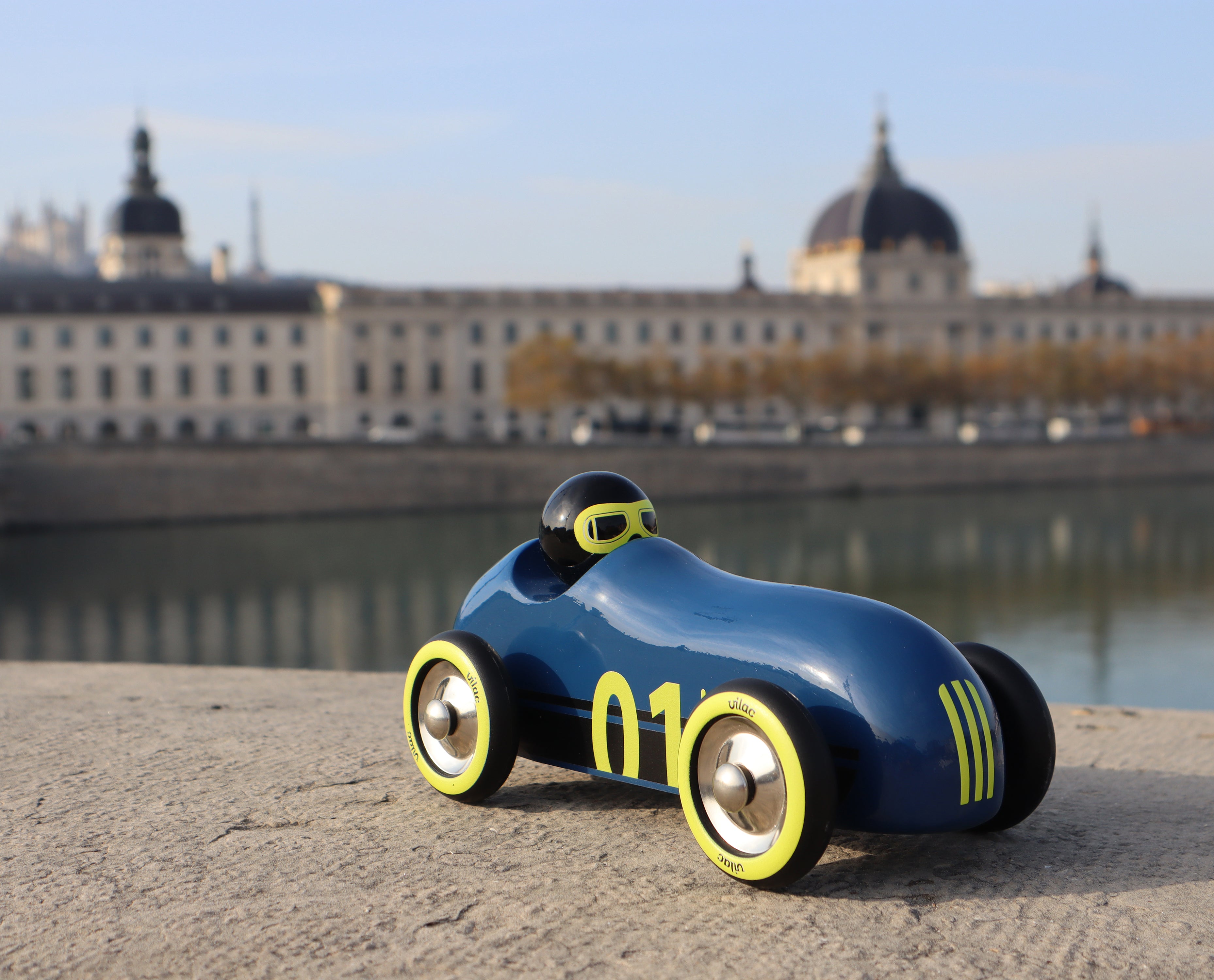 Medinė mašinėlė „Old Sport Compet’“ (tamsiai mėlyna)