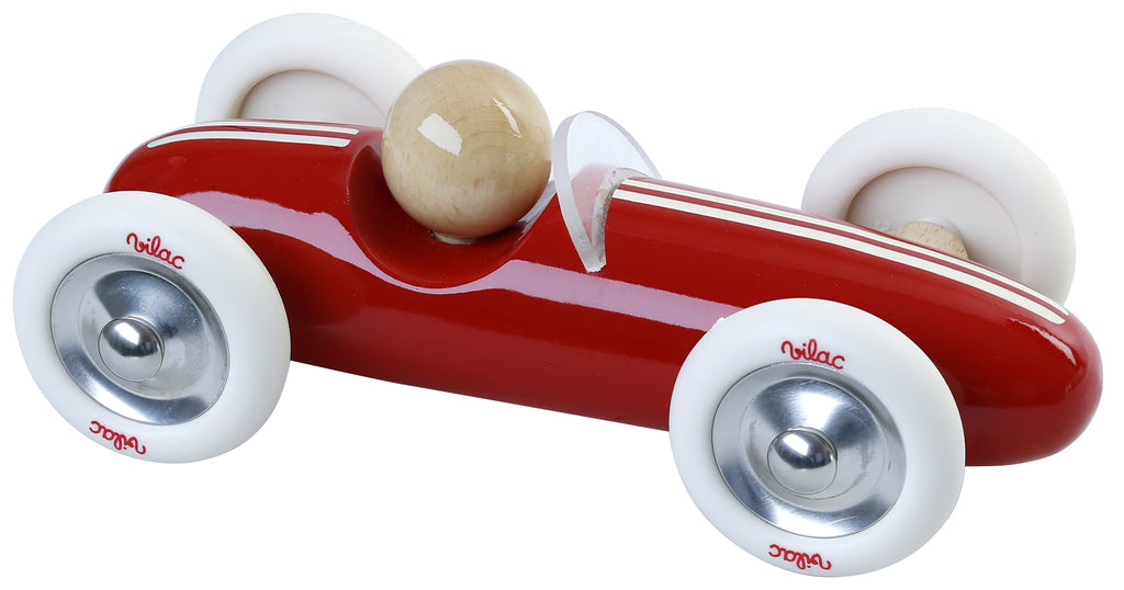 Medinė vintažinė mašinėlė „Grand Prix“ (raudona)