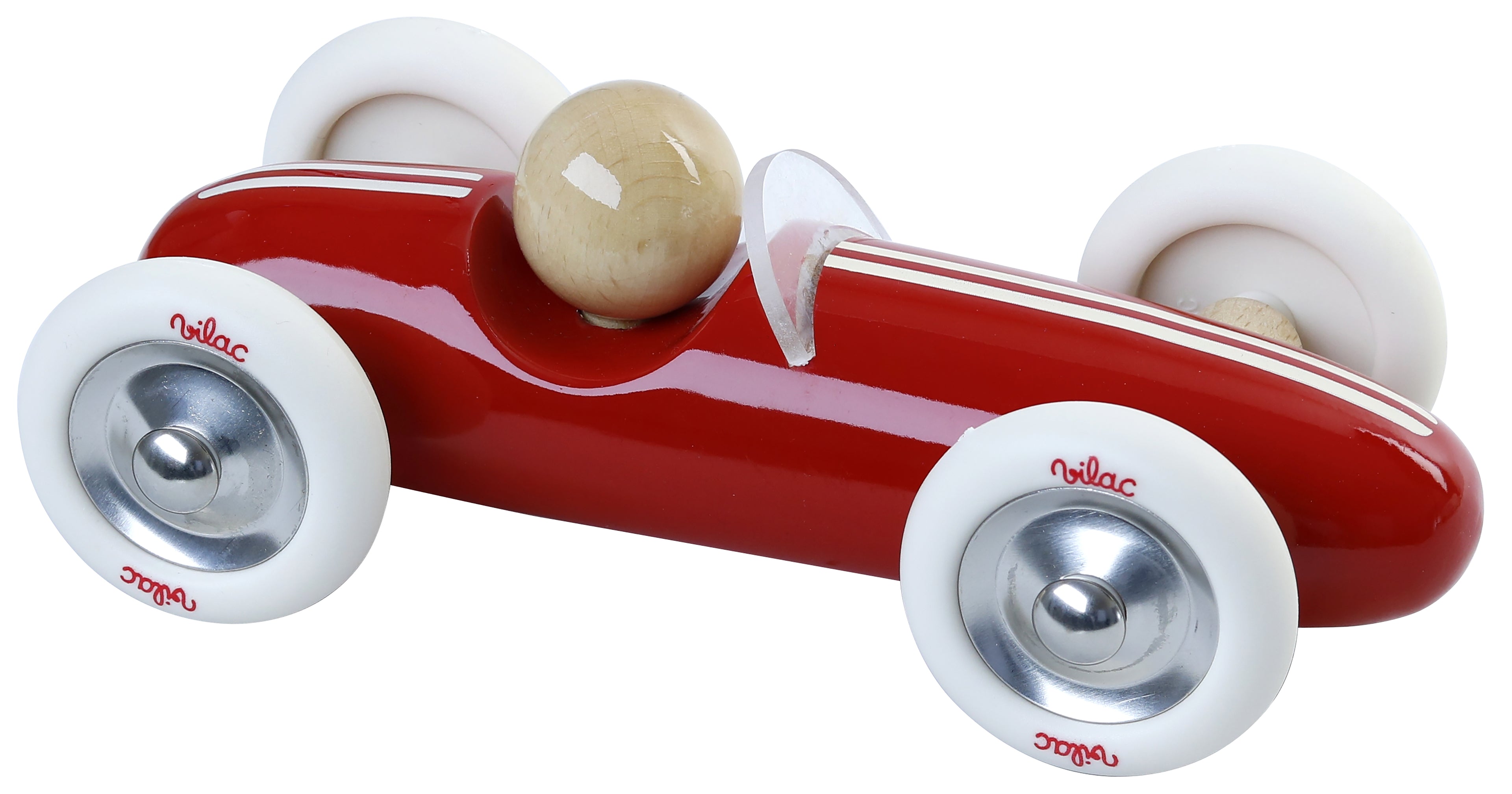 Medinė vintažinė mašinėlė „Grand Prix“ (raudona)