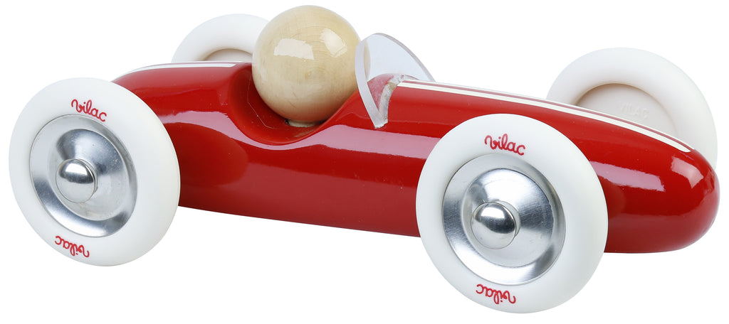 Medinė vintažinė mašinėlė „Grand Prix“ (raudona)