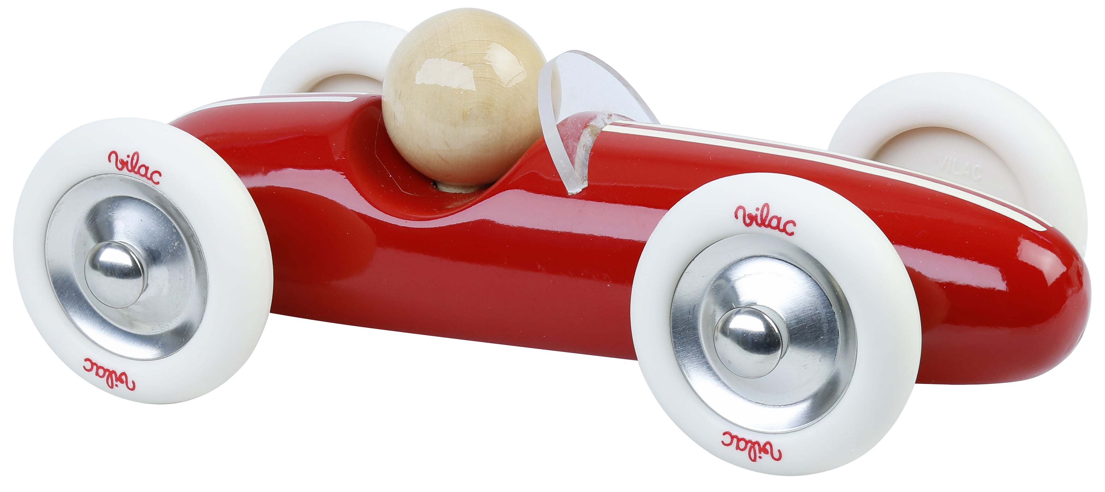 Medinė vintažinė mašinėlė „Grand Prix“ (raudona)