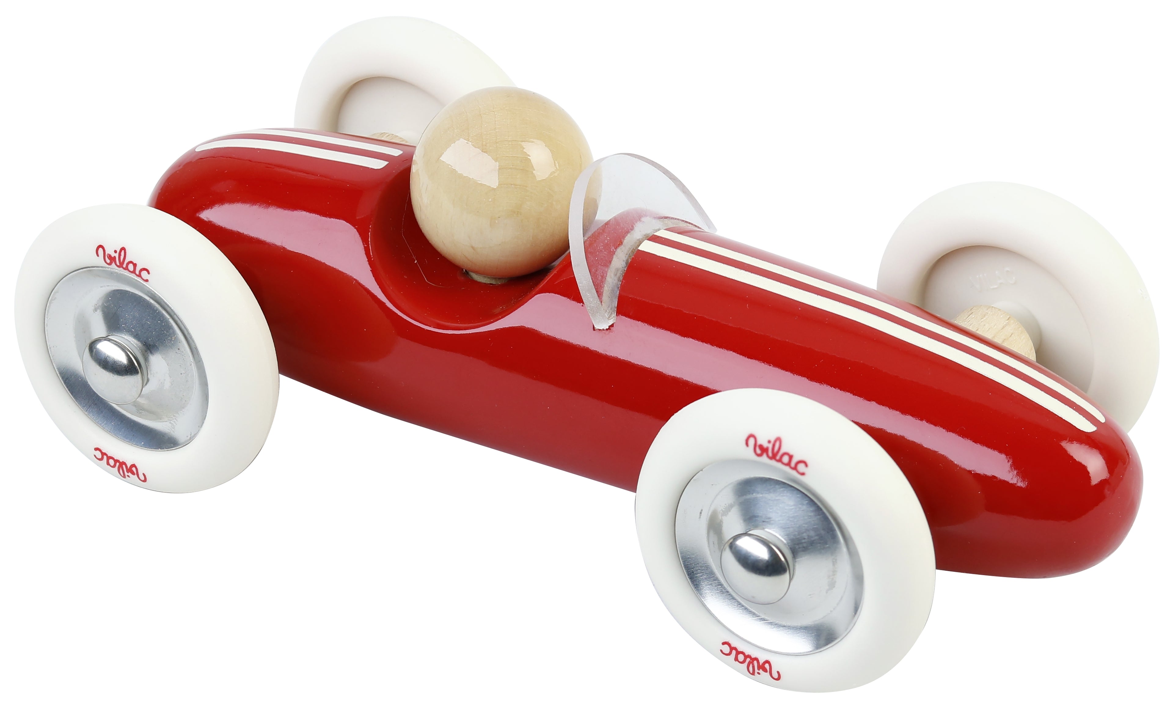 Medinė vintažinė mašinėlė „Grand Prix“ (raudona)