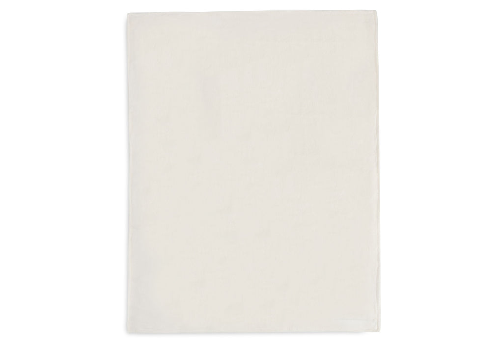 Megzta antklodė 75x100cm Cosy Knit, dramblio kaulo spalvos