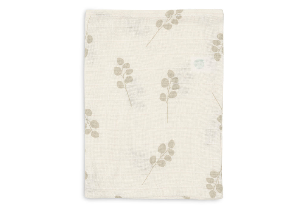 Muslino prausimosi šluostės „Twig“, 3 vnt., alyvuogių žalios spalvos