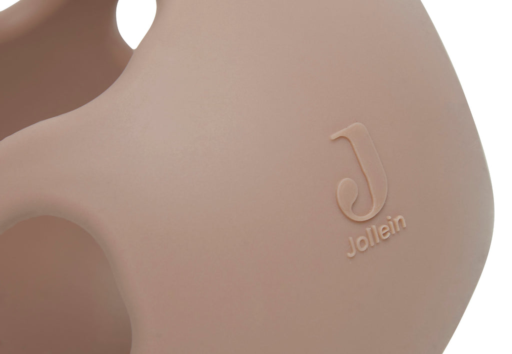 Silikoninis kramtukas-kamuoliukas Ø 9,5 cm, biskvito spalvos