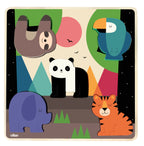 Garsinė medinė dėlionė „Džiunglės“ (Andy Westface)