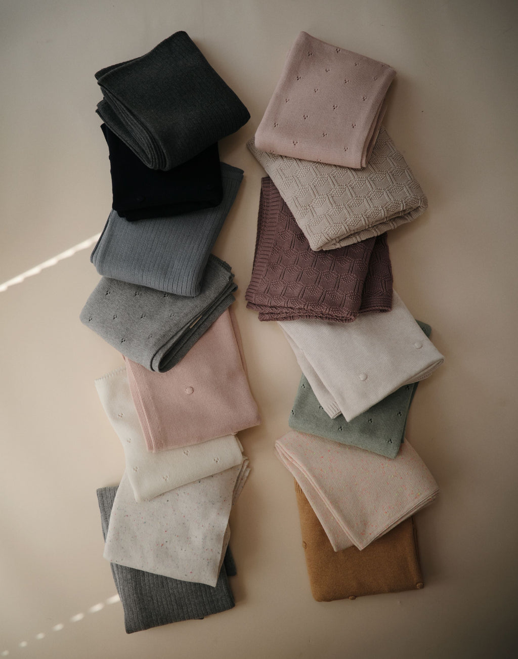 Megztas kūdikio pledukas „Pointelle“ – Gray Melange