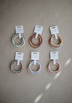 Kramtukų apyrankės „Pearl“, 3 vnt. – Mellow/Terracotta/Periwinkle