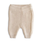 Storai megztos kelnės „Chunky Knit Pants“ – Beige, 6–9 mėn.