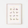 Mushie plakatas „Dinozaurai“, vidutinio dydžio