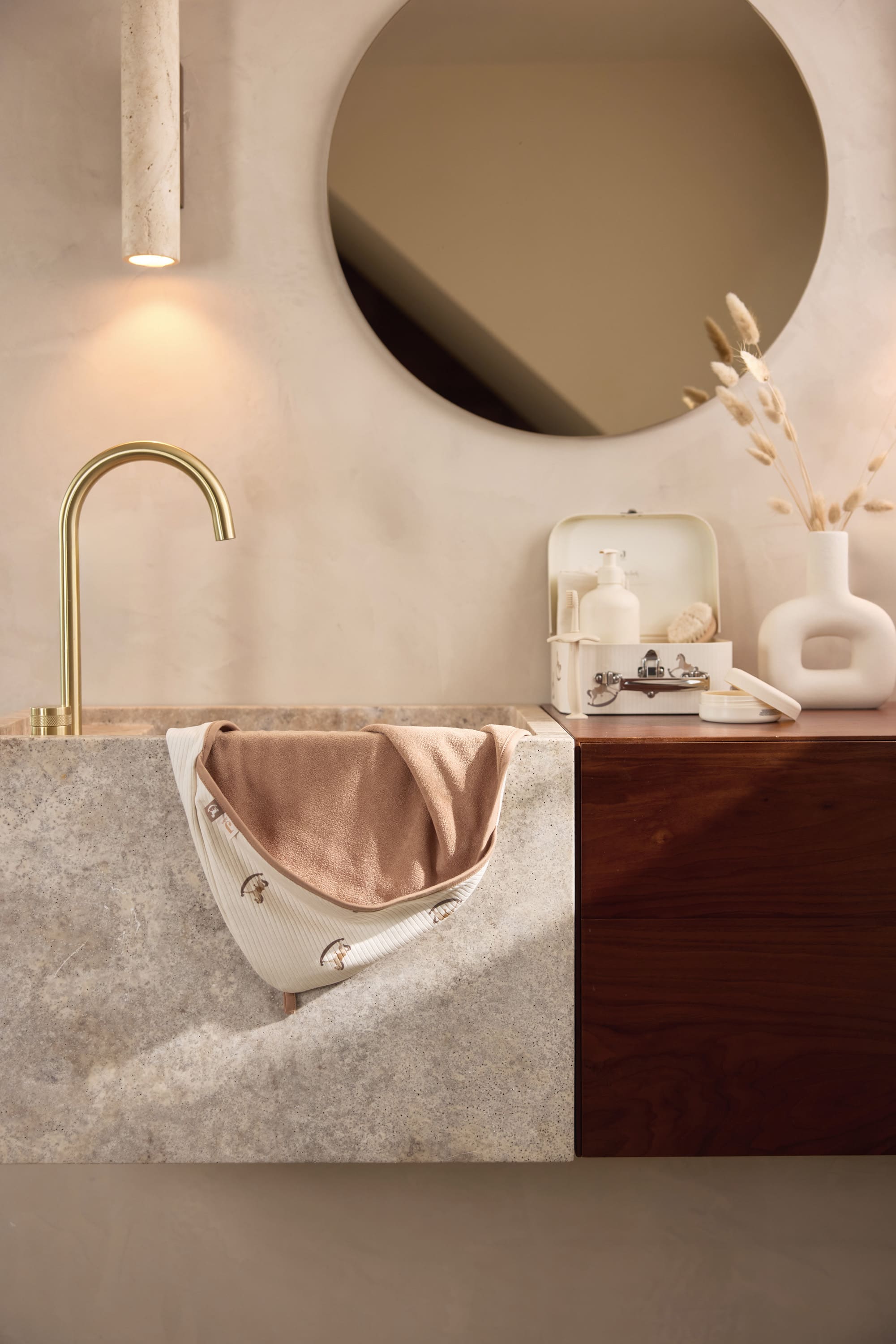 Rankšluostis su gobtuvu 75×75cm, įvairiaspalvis