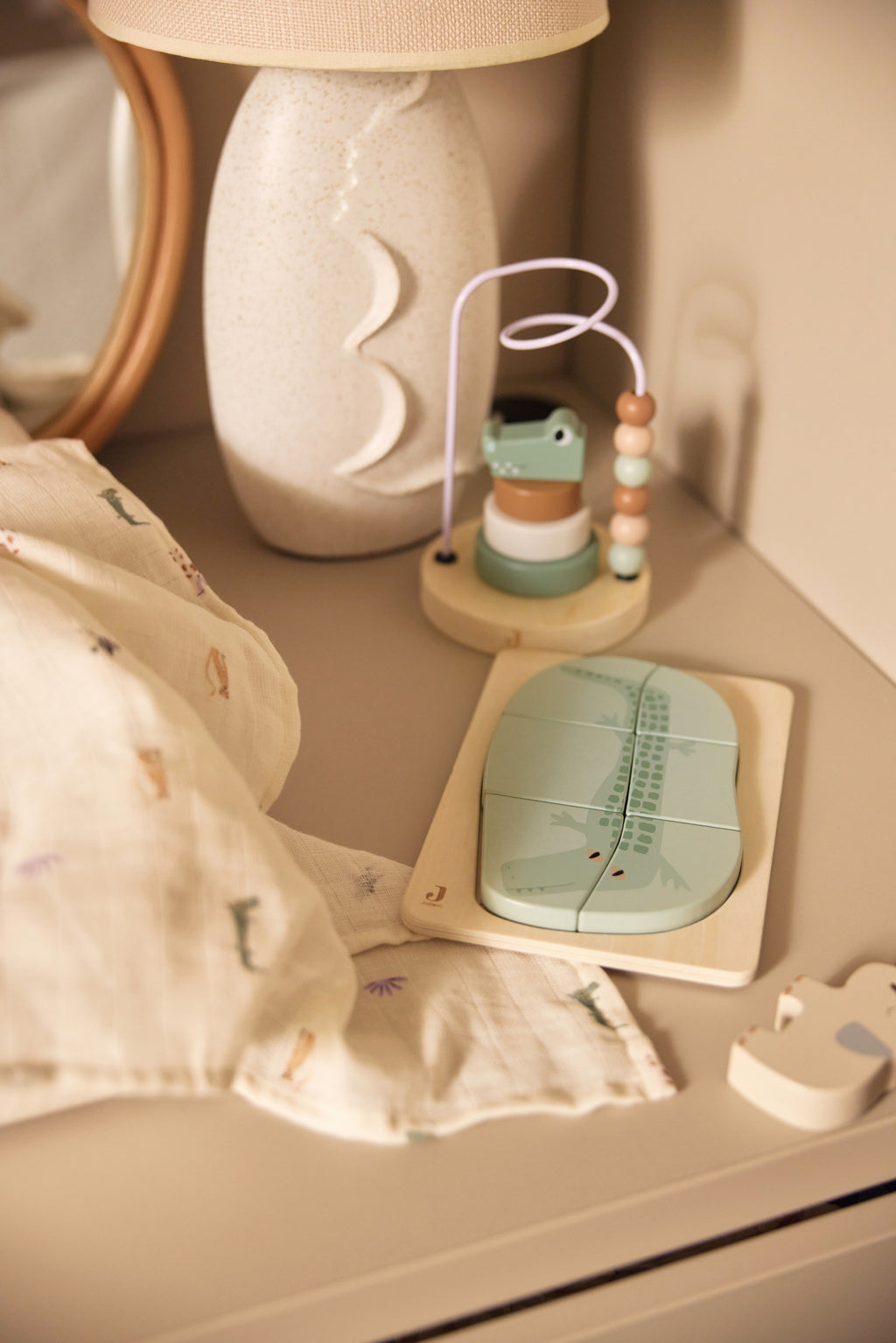 Medinis karoliukų labirintas „Jungle Jambo“, jūros žalios spalvos