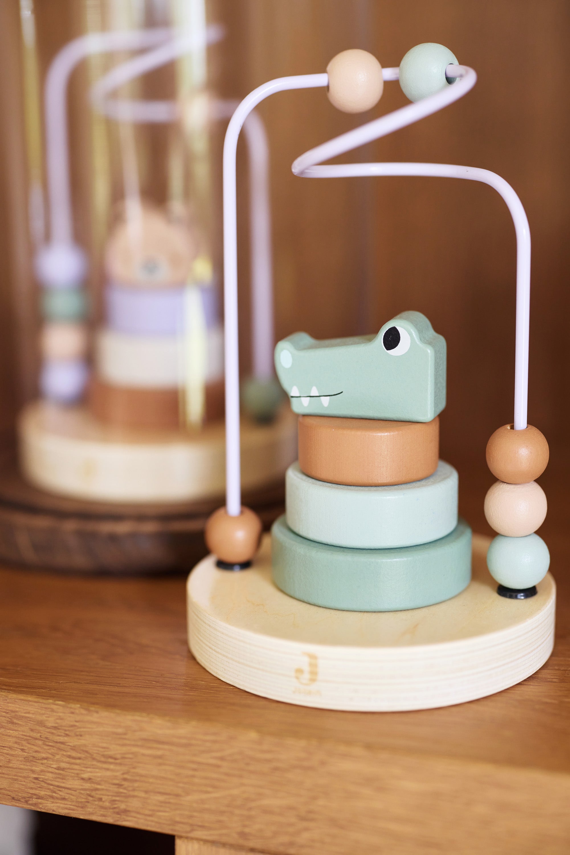 Medinis karoliukų labirintas „Jungle Jambo“, jūros žalios spalvos