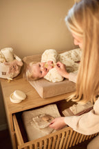 Vystymo stalo krepšelis „Cloudy Rib“, avižinės spalvos