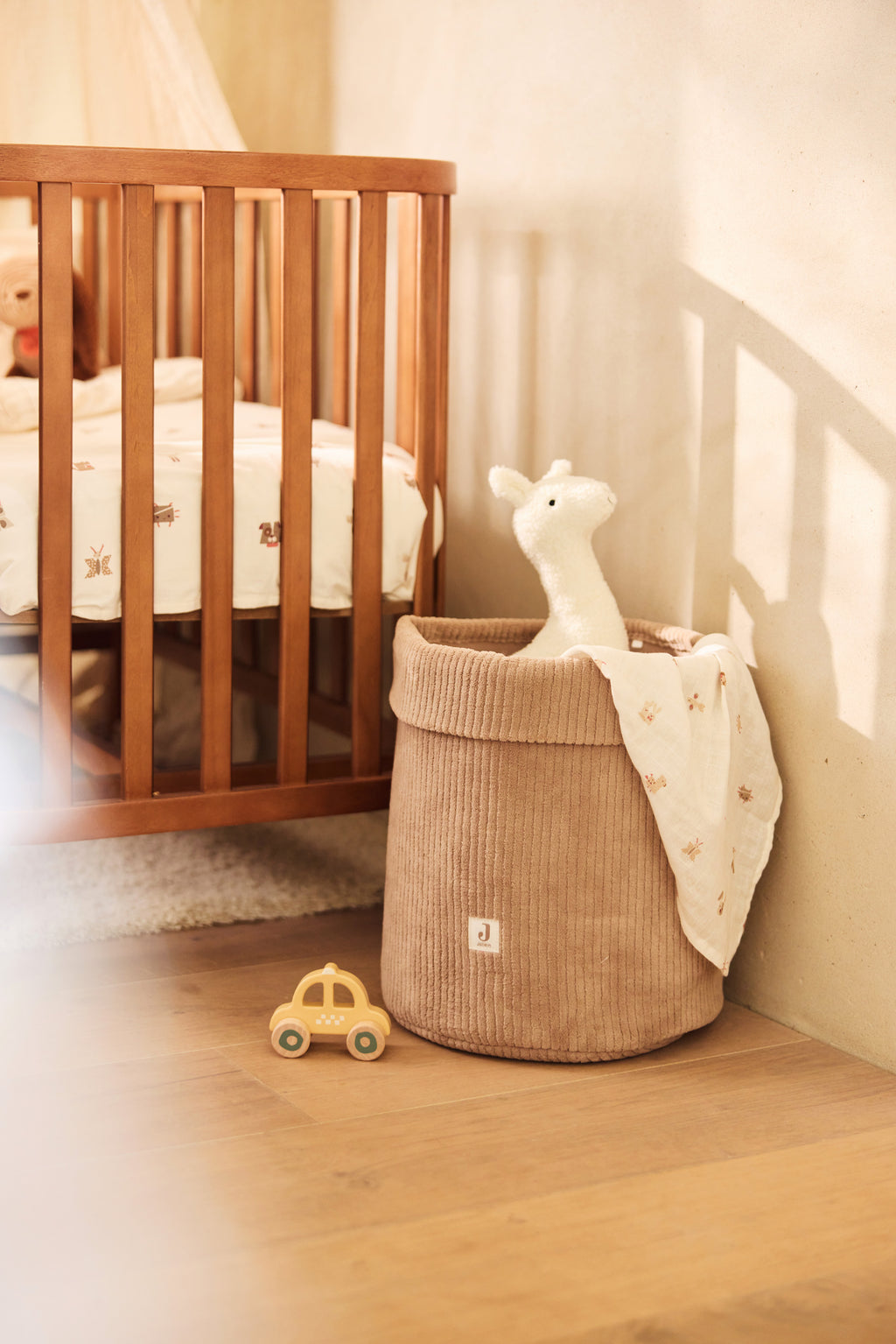 Daiktų krepšelis „Cloudy Rib“, kavos su pienu spalvos