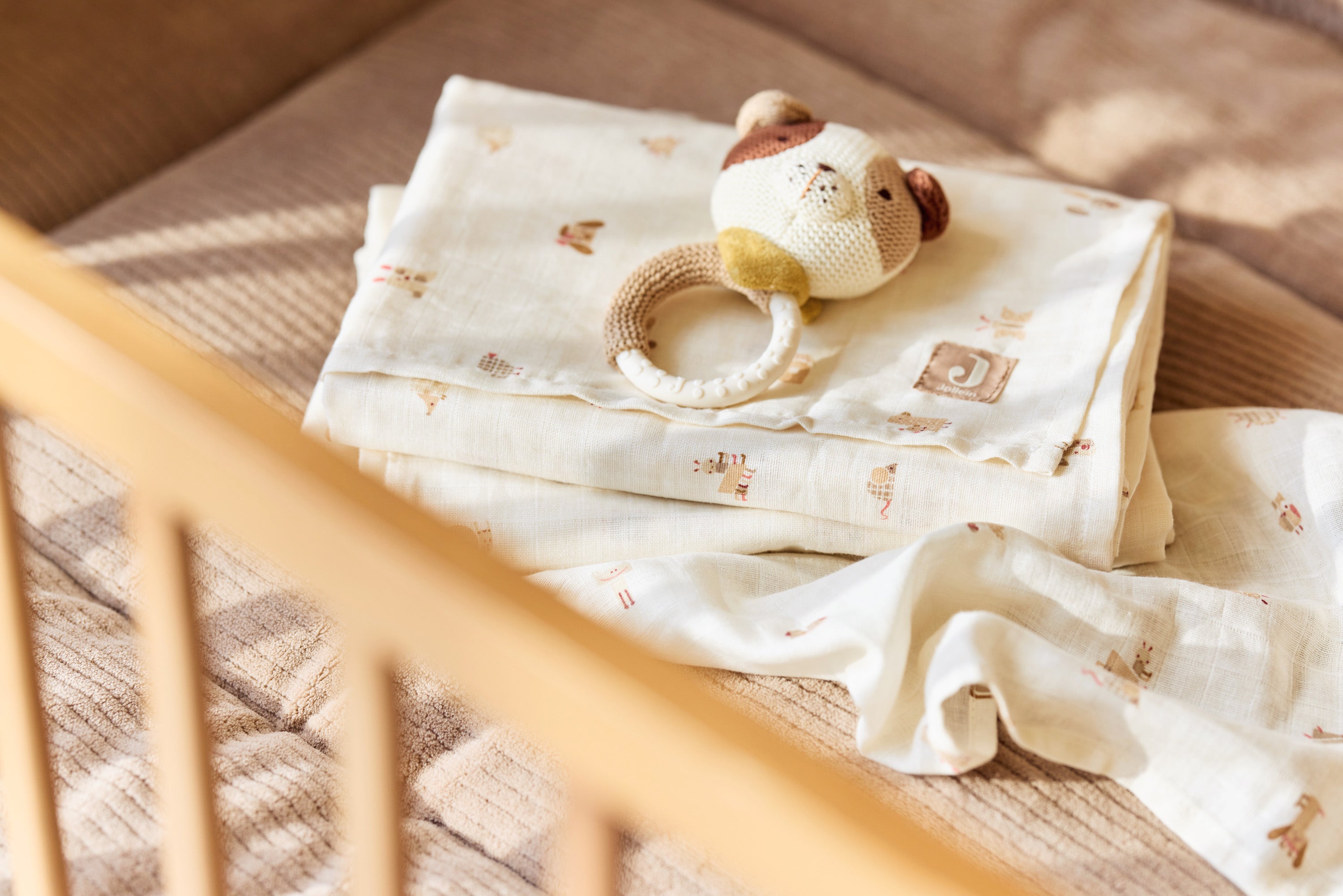 Muslino šluostės burnytei 31×31cm, 3 vnt., įvairiaspalvė