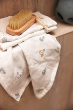 Muslino šluostės burnytei 31×31cm, 3 vnt., įvairiaspalvis