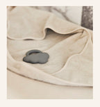 Rankšluostis su gobtuvu 75×75cm (frotė), nougato spalvos