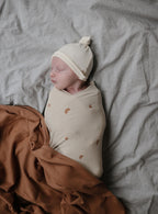 Rumbuotas kūdikio pledukas „Ribbed Blanket“ – Tan