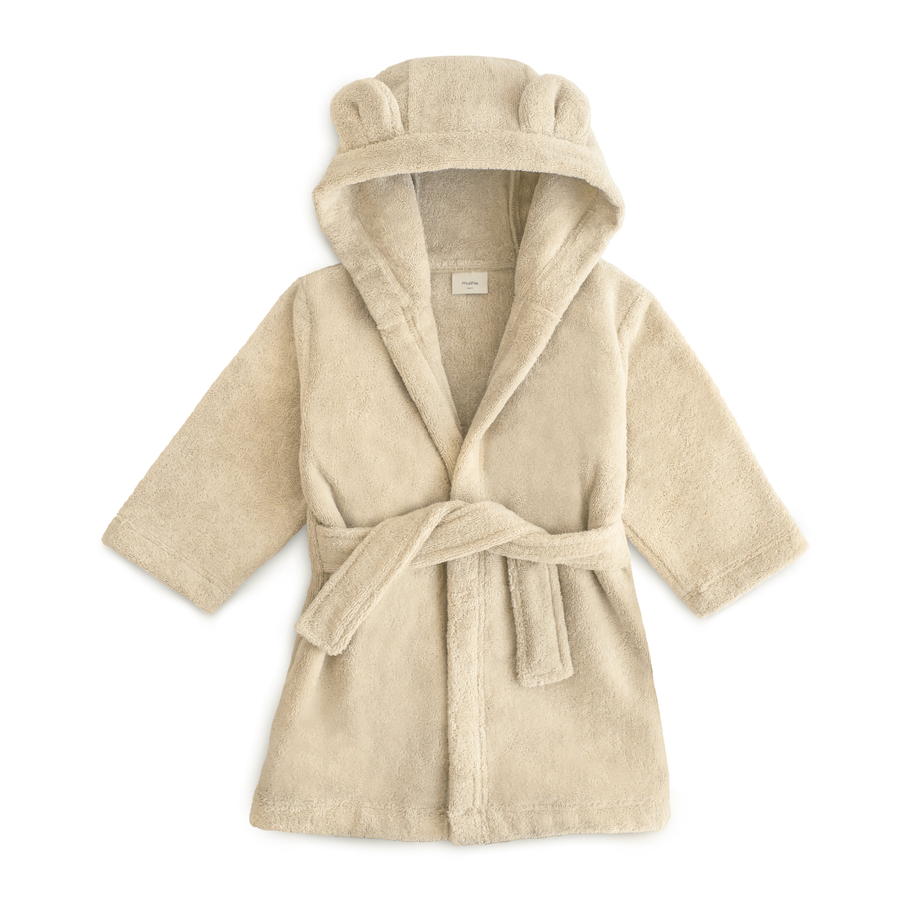Mushie meškiuko chalatas „Bear Robe“ – Fog, 2–4 m.