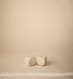 Spaudžiamas žaislas „Kauliukai“, 2 vnt. – Blush/Shifting Sands