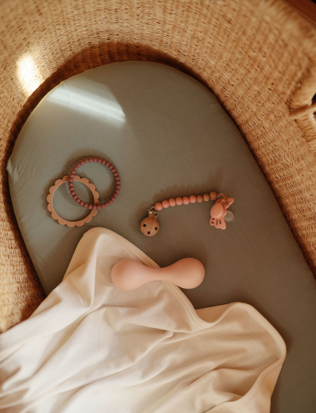 Kramtukų apyrankės „Flower“, 3 vnt. – Blush/Rose/Shifting Sand