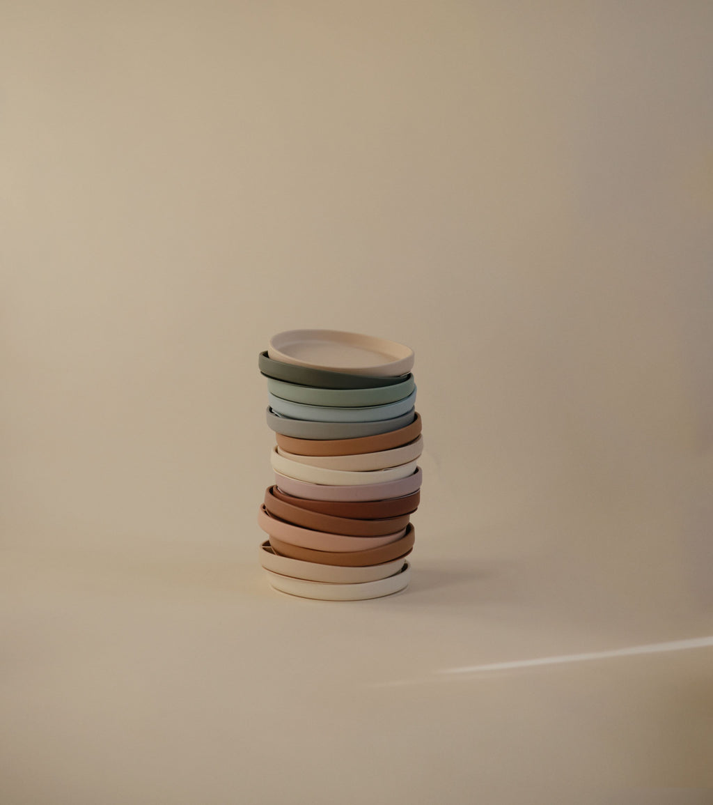 Klasikinė silikoninė lėkštė „Classic Suction Plate“ – Cloudy Mauve