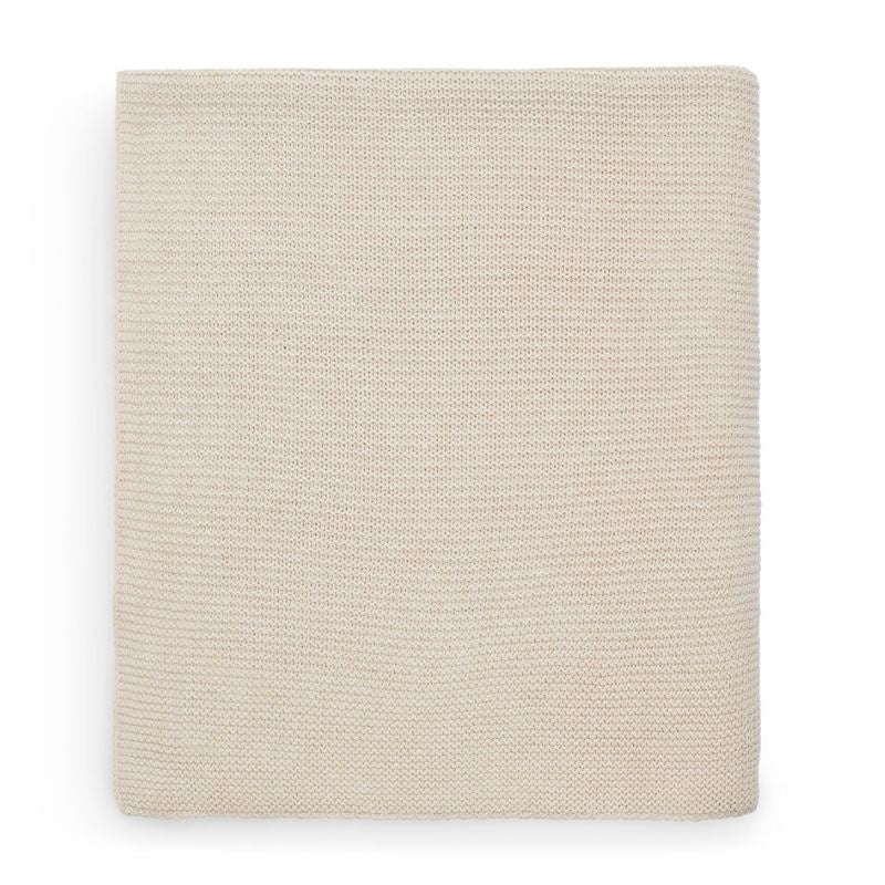 Lopšio antklodė 75x100cm megztos tekstūros, nougato spalvos