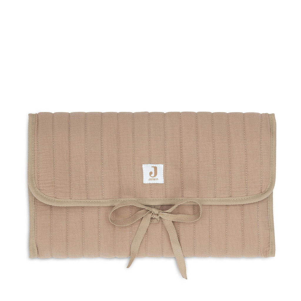 Nešiojamas vystymo kilimėlis (muslinas), biskvito spalvos