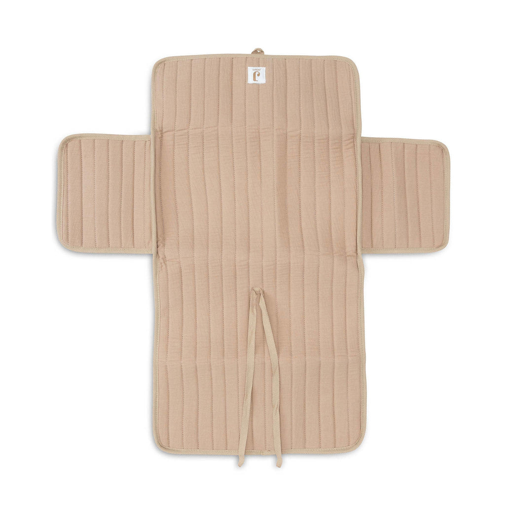 Nešiojamas vystymo kilimėlis (muslinas), biskvito spalvos