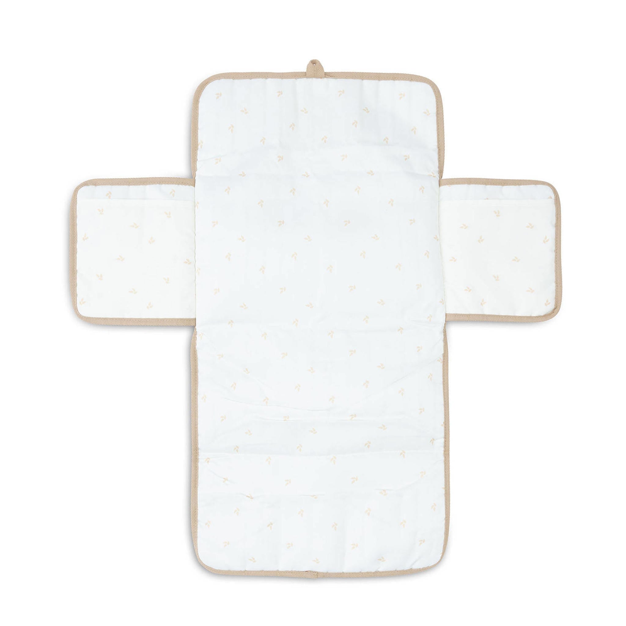 Nešiojamas vystymo kilimėlis (muslinas), biskvito spalvos