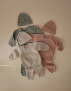 Storai megztas megztinis „Chunky Knit Sweater“ – Blush, 6–9 mėn.