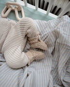 Storai megztos kelnės „Chunky Knit Pants“ – Beige, 6–9 mėn.