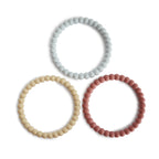 Kramtukų apyrankės „Pearl“, 3 vnt. – Mellow/Terracotta/Periwinkle