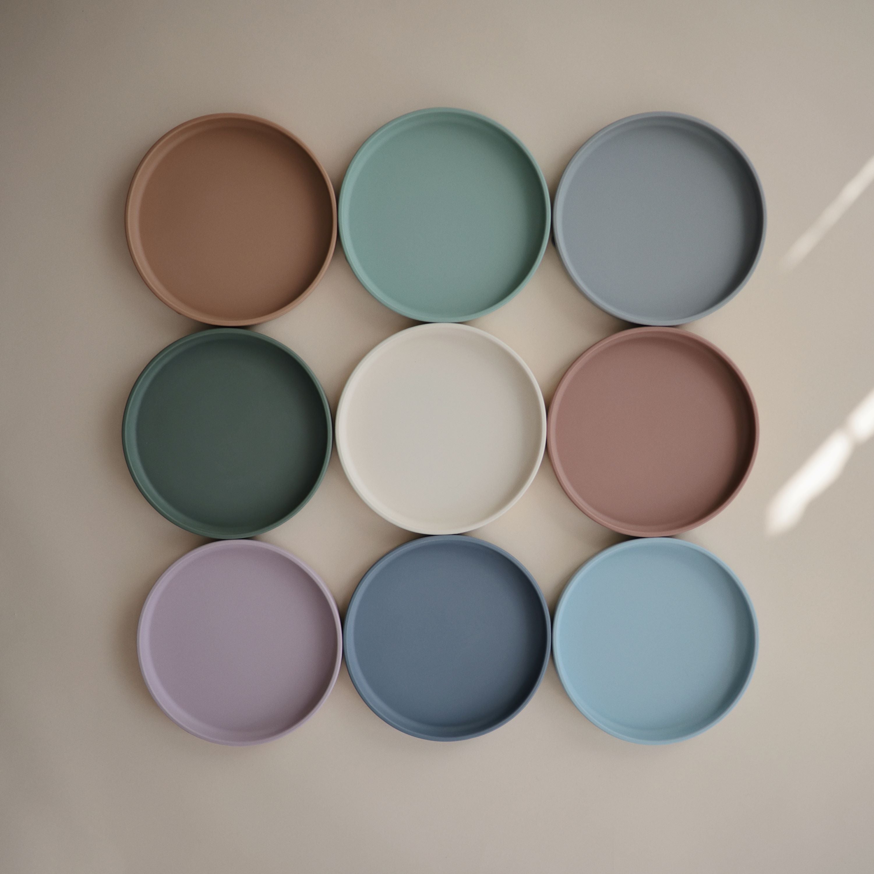 Klasikinė silikoninė lėkštė „Classic Suction Plate“ – Stone