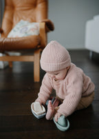 Storai megztas megztinis „Chunky Knit Sweater“ – Blush, 6–9 mėn.