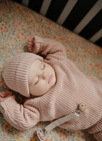 Storai megztas megztinis „Chunky Knit Sweater“ – Blush, 6–9 mėn.