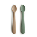 Silikoniniai maitinimo šaukšteliai „Feeding Spoons“, 2 vnt. – Dried Thyme/Natural