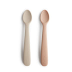 Silikoniniai maitinimo šaukšteliai „Feeding Spoons“, 2 vnt. – Blush/Shifting Sand
