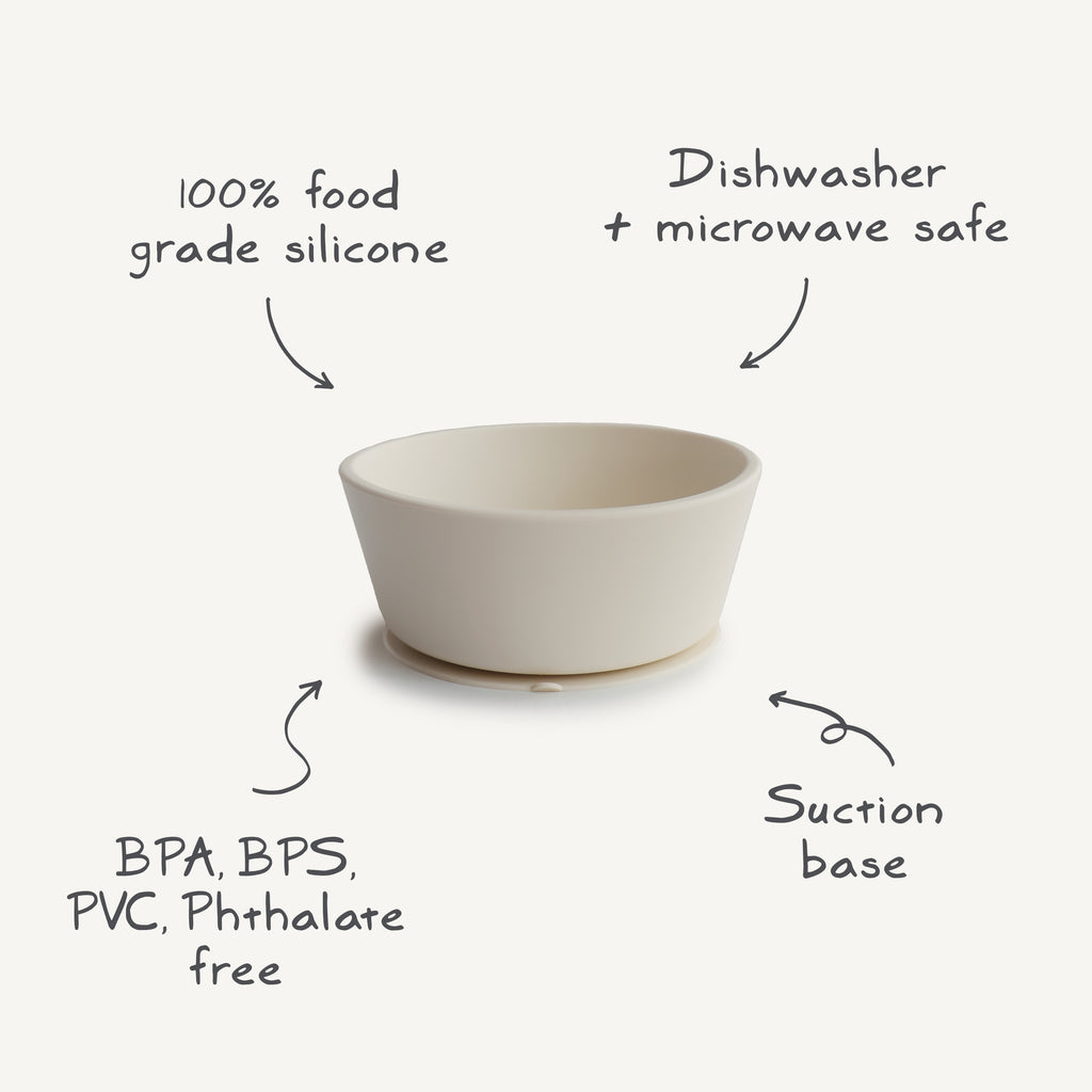 Silikoninė lėkštė „Suction Bowl“ – Stone
