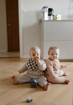 Storai megztas megztinis „Chunky Knit Sweater“ – Blush, 6–9 mėn.