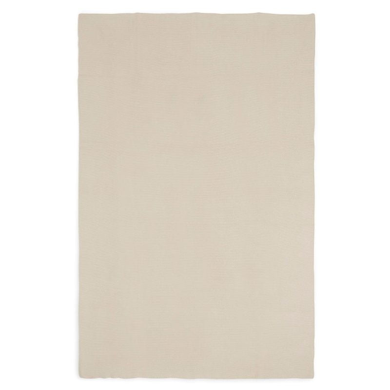 Lopšio antklodė 75x100cm megztos tekstūros, nougato spalvos